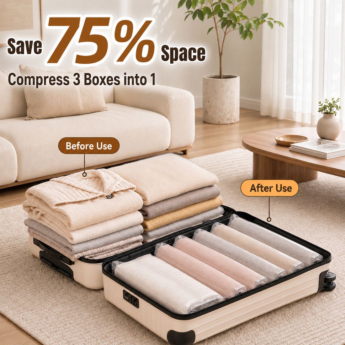 Roll-Up Vacuum Storage Bag detail